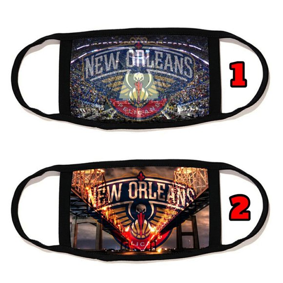 2 PACKS New Orleans Pelicans face mask face cover